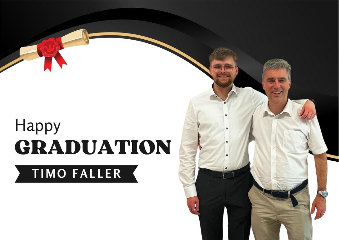 Congratulations on Completing Your Internship, Timo! Congratulations on Completing Your Internship, Timo!